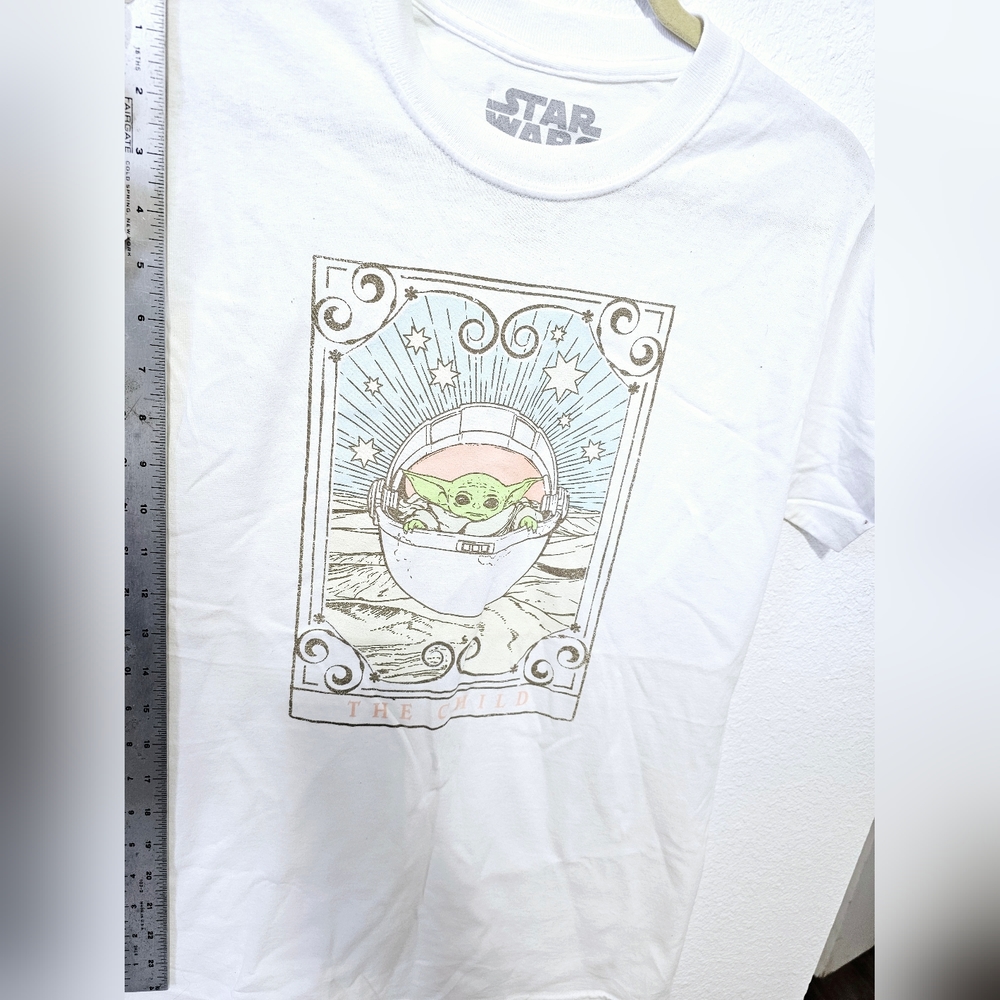 Star Wars The Mandalorian The Child Tee Shirt White, Size Small